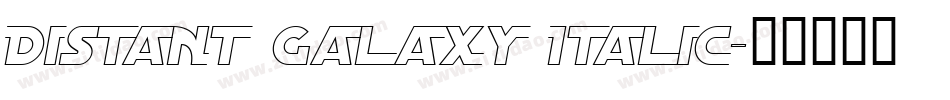 Distant Galaxy Italic字体转换